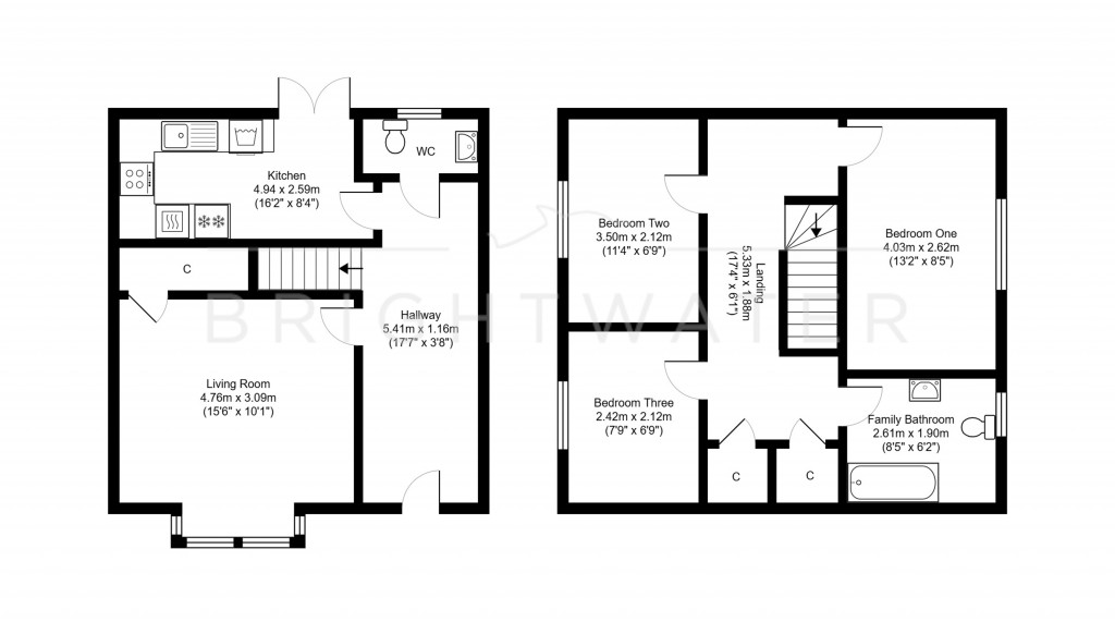 Floorplans For Downton, Wiltshire