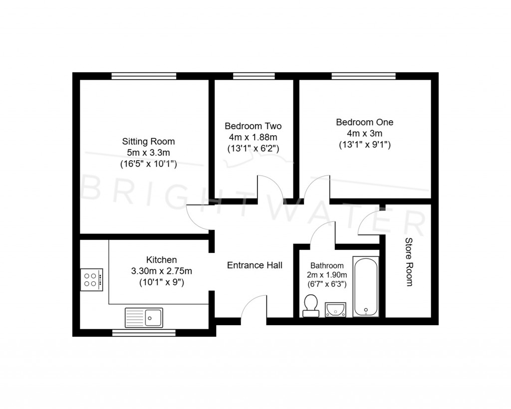 Floorplans For Three Legged Cross, Wimborne, Dorset