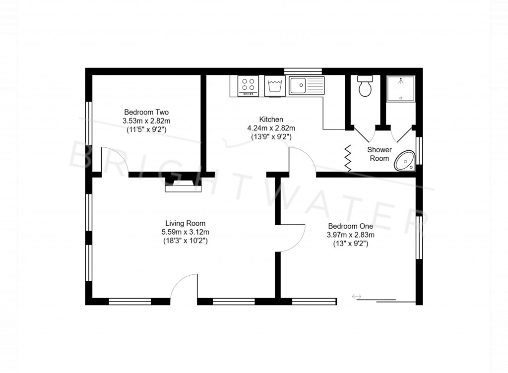 Floorplans For Glenmoor House, Horton Road, BH24