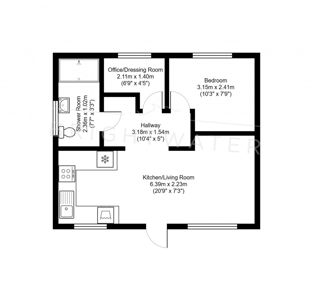Floorplans For Glenmoor House, Horton Road, BH24