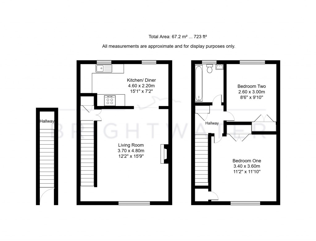 Floorplans For Montagu Road, Highcliffe, BH23