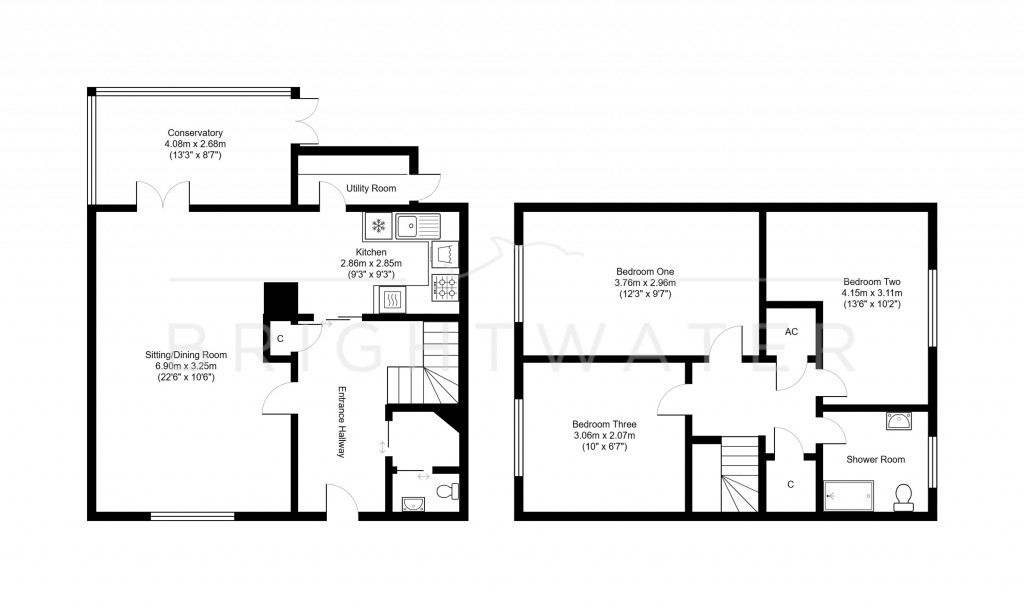 Floorplans For Brooks Close, Ringwood, BH24