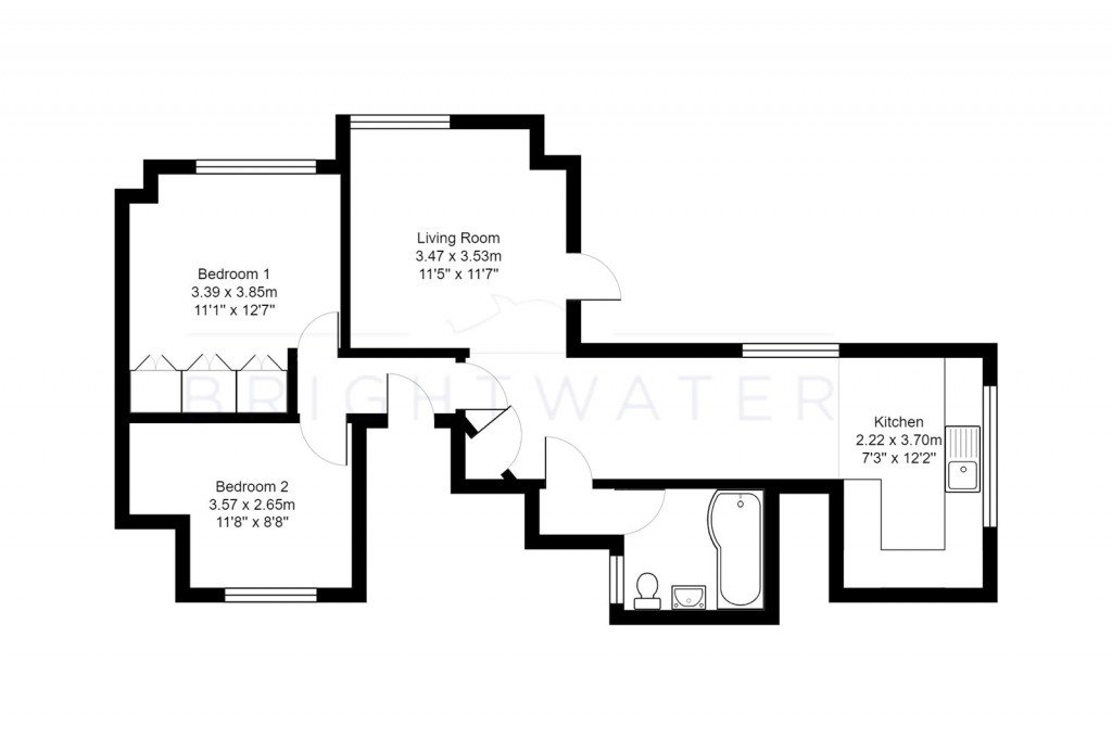 Floorplans For The George Mews, Ringwood, BH24
