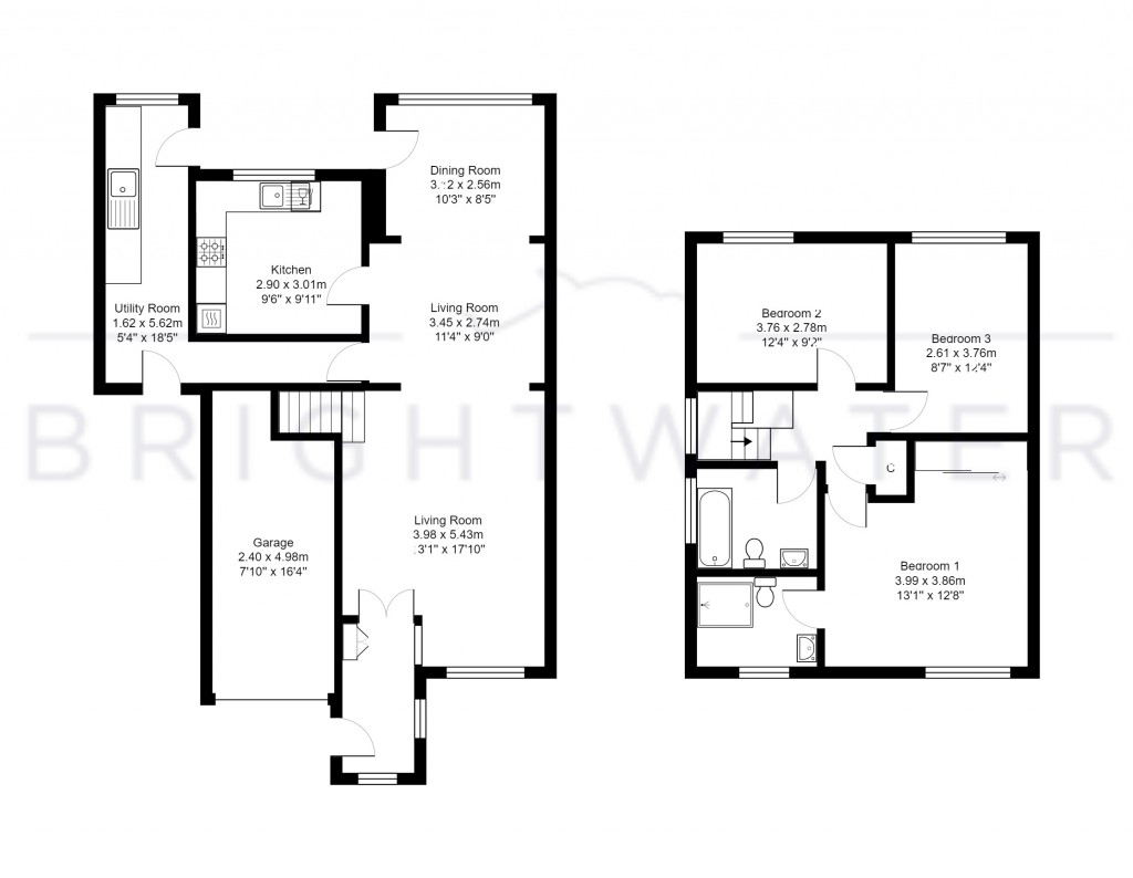 Floorplans For Georgian Close, Ringwood, BH24