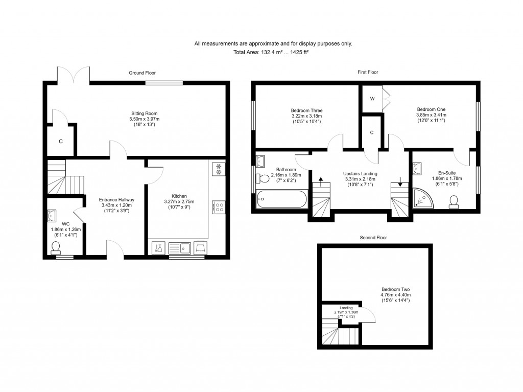 Floorplans For Kings Arms Lane, Ringwood, BH24