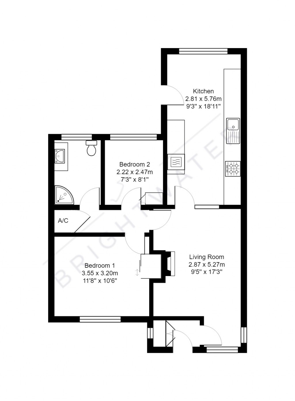 Floorplans For Hightown Gardens, Ringwood, BH24