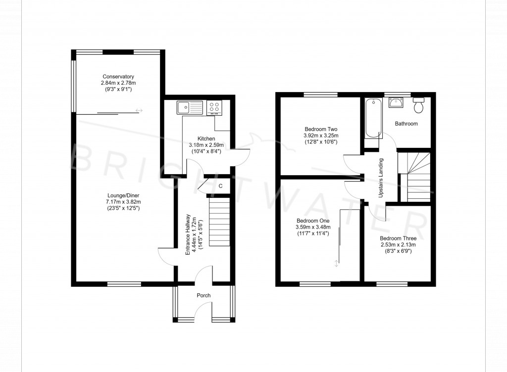 Floorplans For Denholm Close, Ringwood, BH24