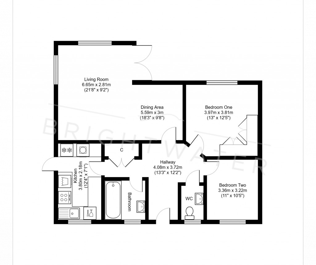 Floorplans For Cull Lane, New Milton, BH25