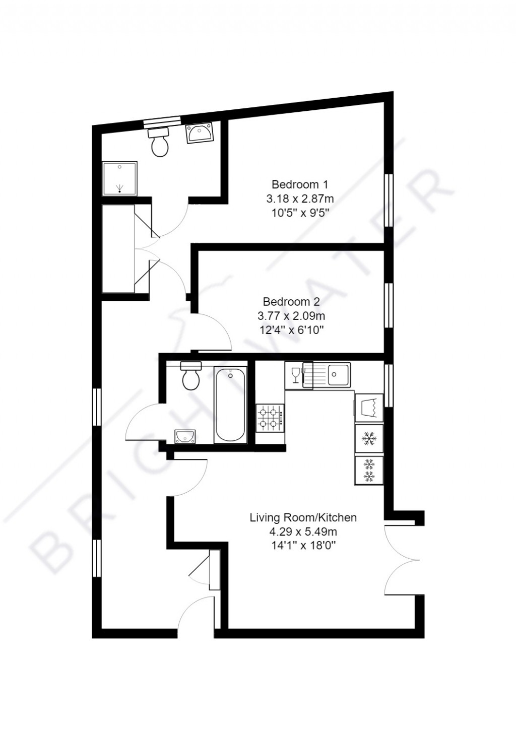 Floorplans For Forest Gate Court, Ringwood, BH24