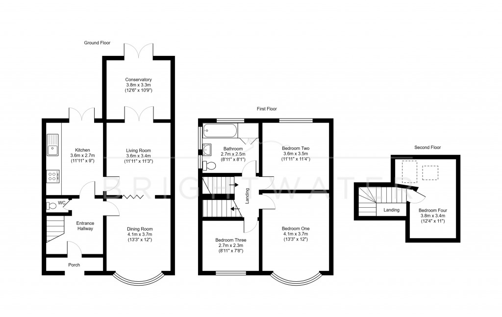 Floorplans For Castle Lane West, Bournemouth, BH8