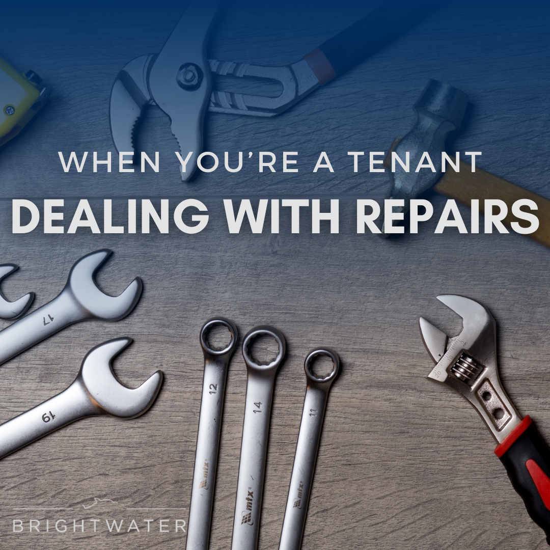 What to do when something in your rental needs fixing. 