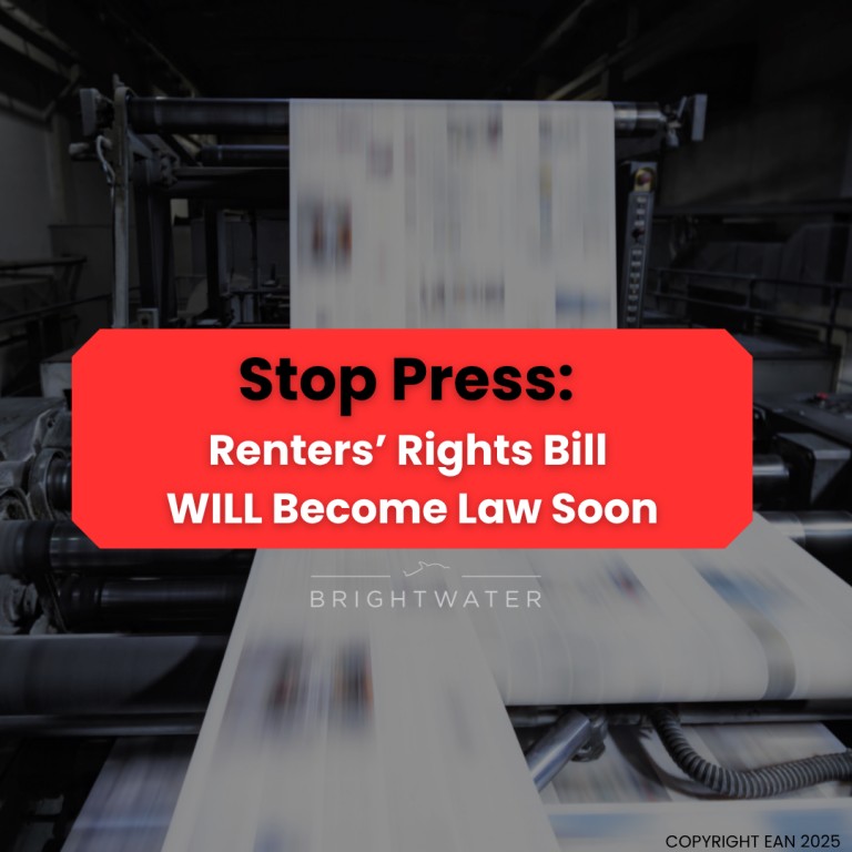 Stop Press: Renters’ Rights Bill WILL Become Law Soon