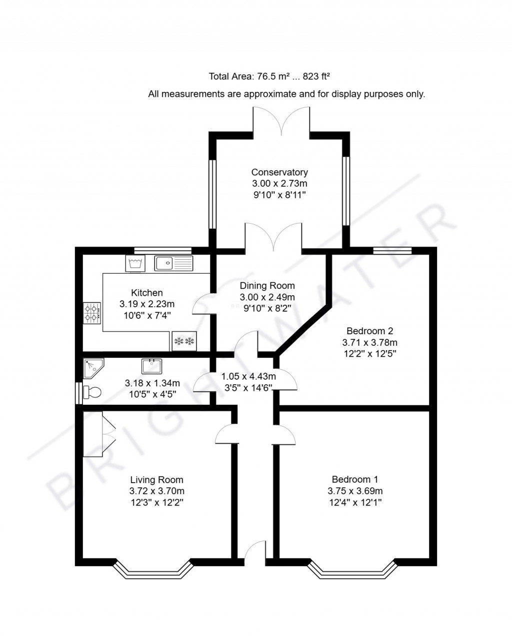 Floorplans For Flambard Avenue, Christchurch, BH23